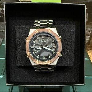 Ativa Black and Silver Men's Watch